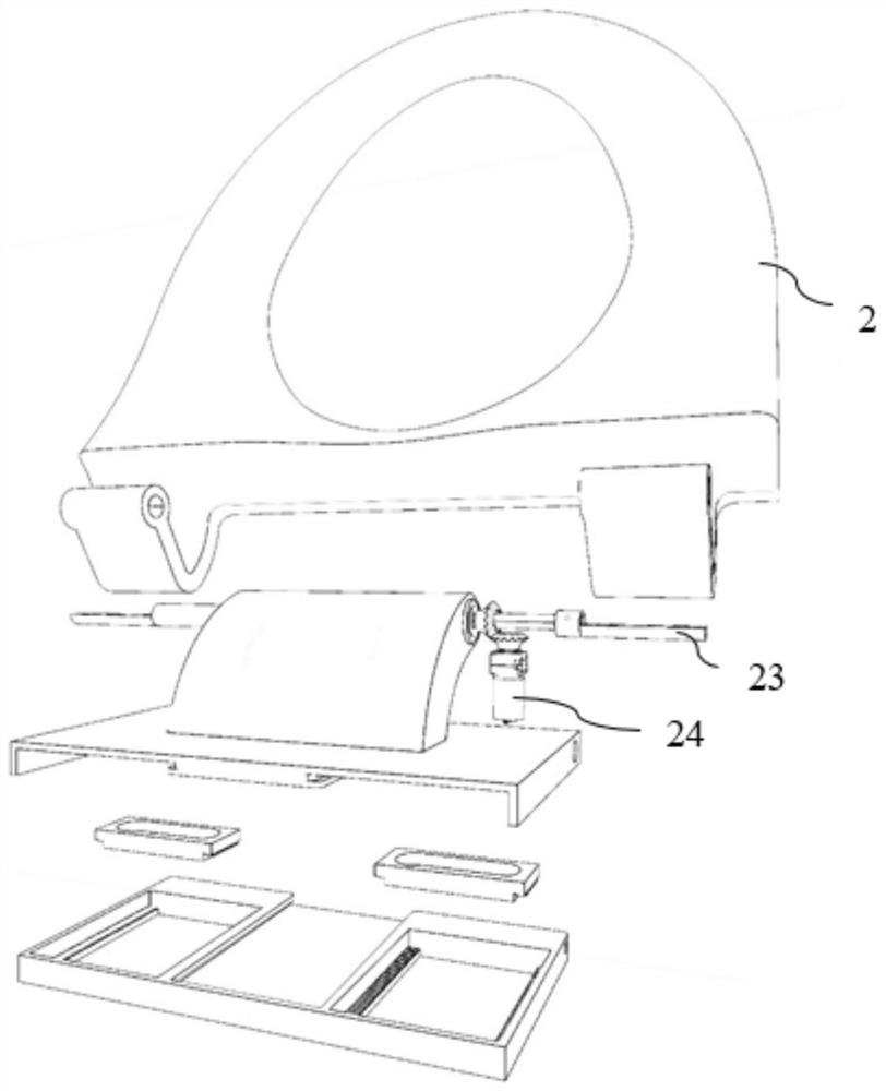 Network intelligent non-contact toilet seat cushion replacement device