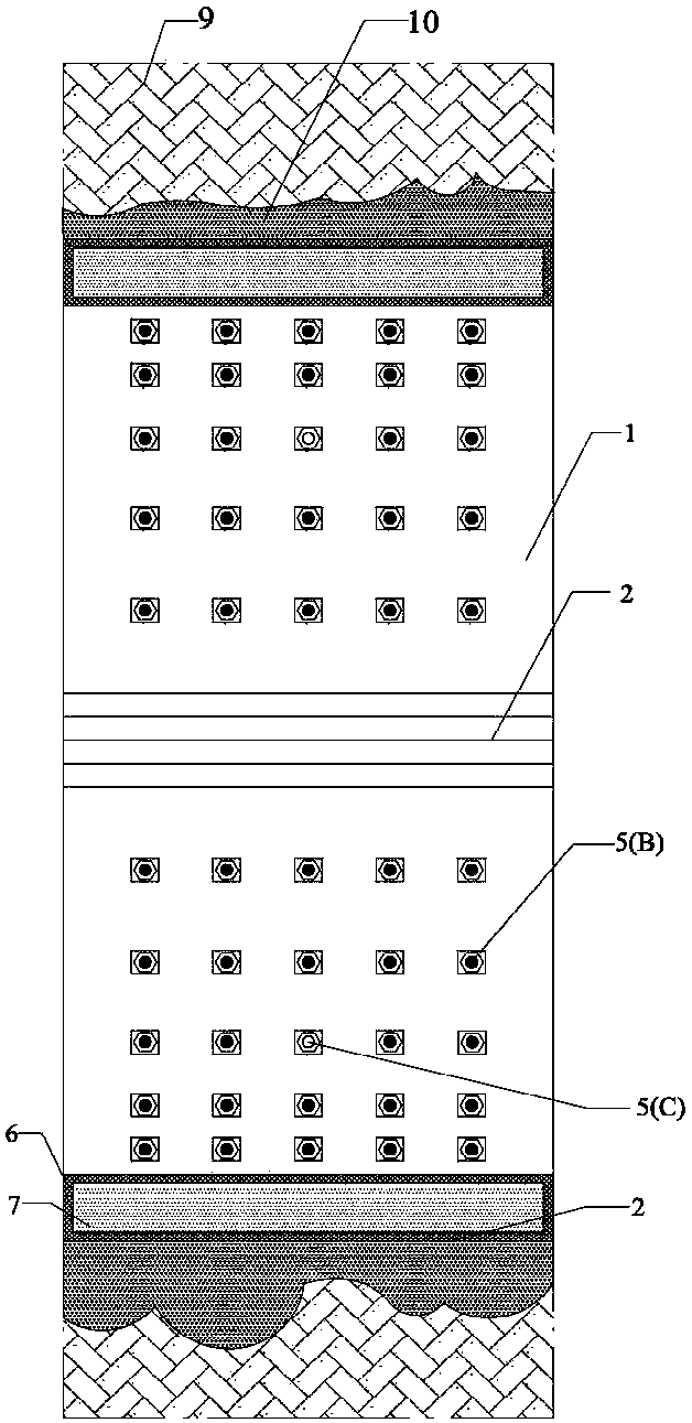 Hooping housing charging-type flexible yield lining and constructing method for tunnel supporting