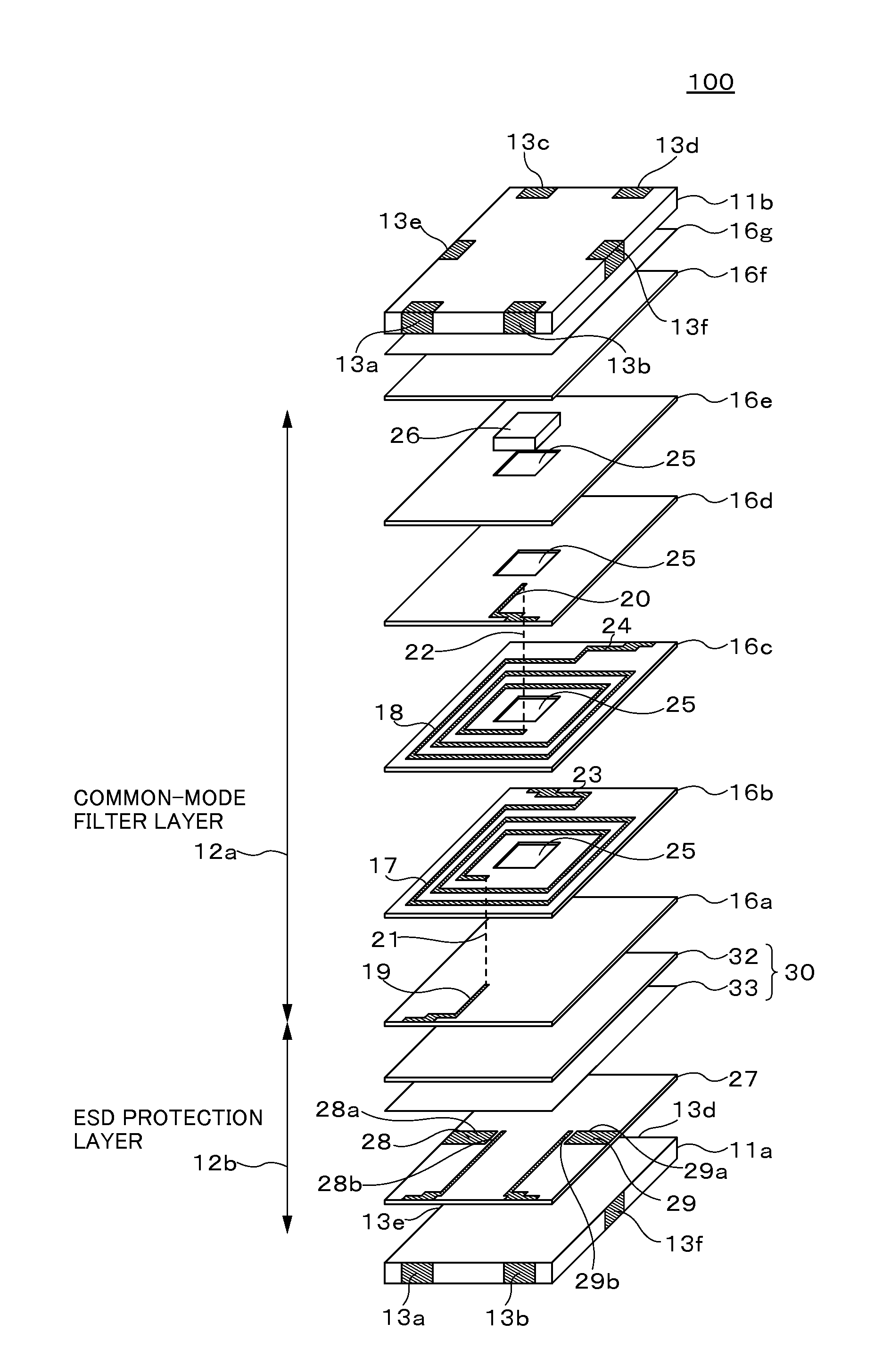 Composite electronic device, manufacturing method thereof, and connection structure of composite electronic device