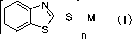 Use of 2-mercaptobenzothiazole metal salt