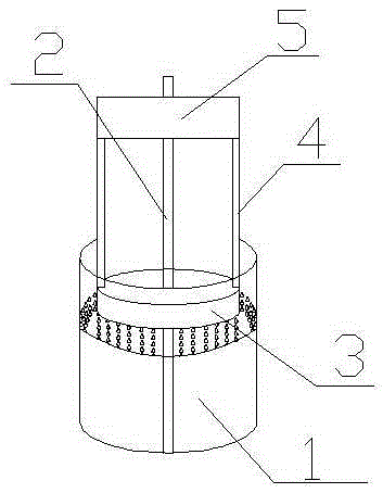 Inorganic ion exchange resin mixing tank