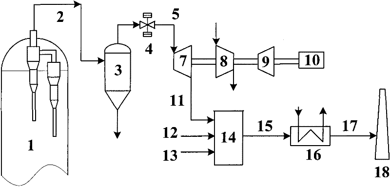 Method for recovering energy of incompletely regenerated flue gas generated in process of preparing olefin from methanol