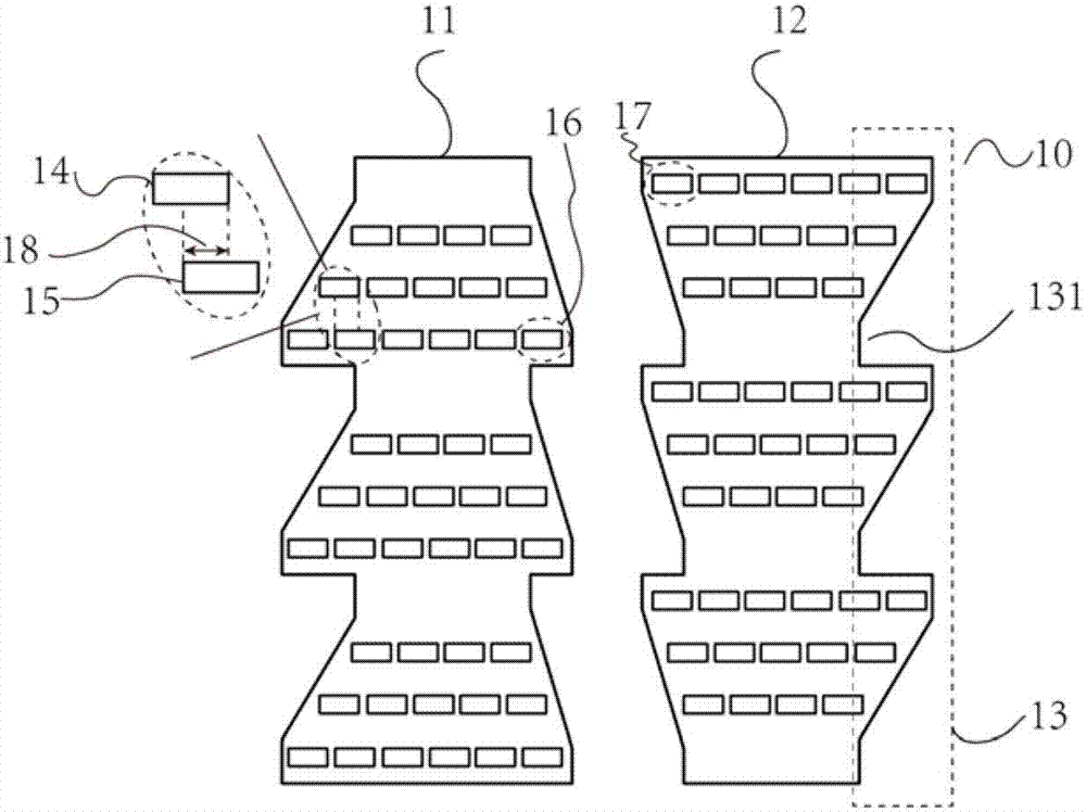 Spliced directional backlight source and display system using same