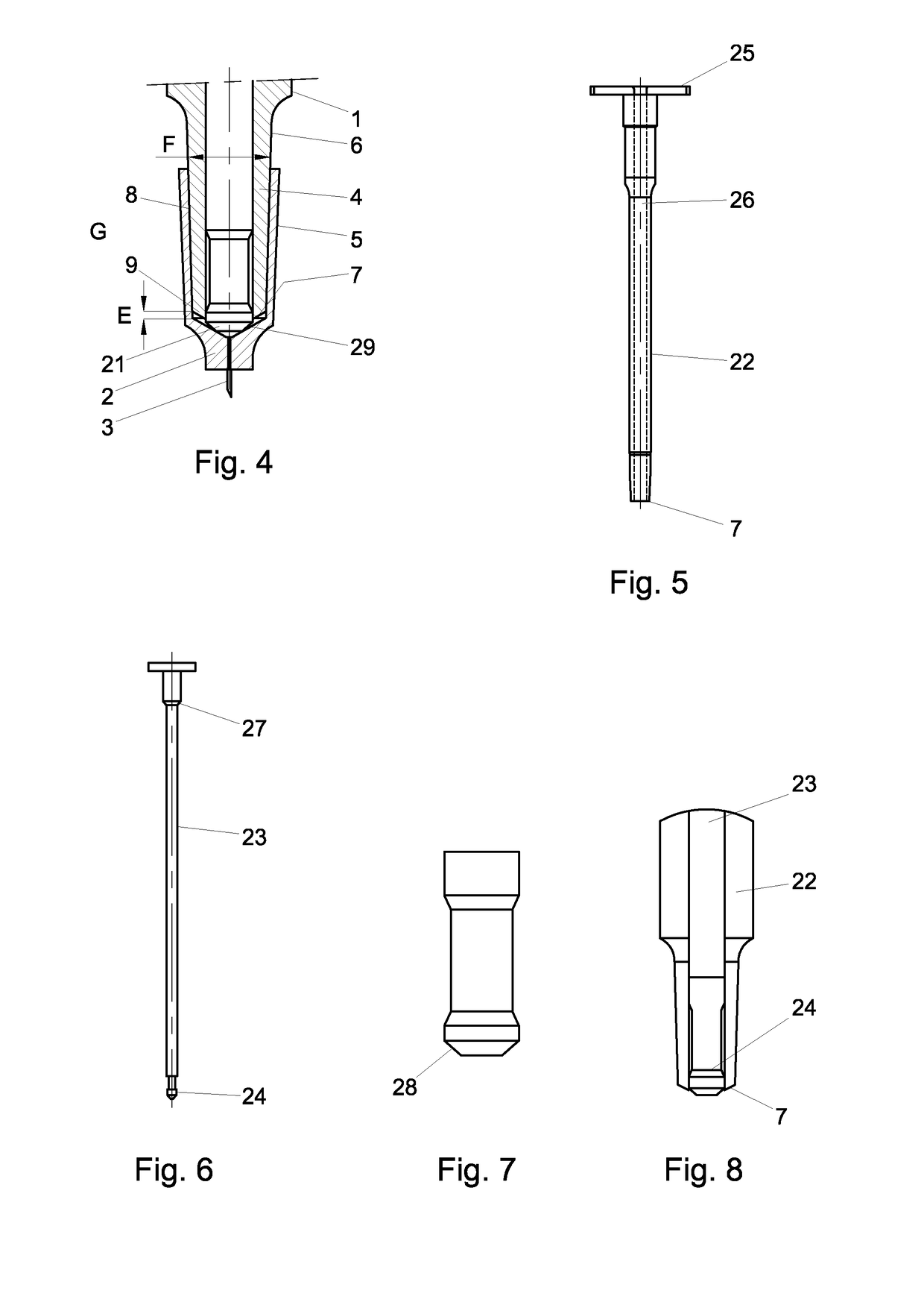 Low residual volume syringe/conduit combination and syringe for such a syringe/conduit combination