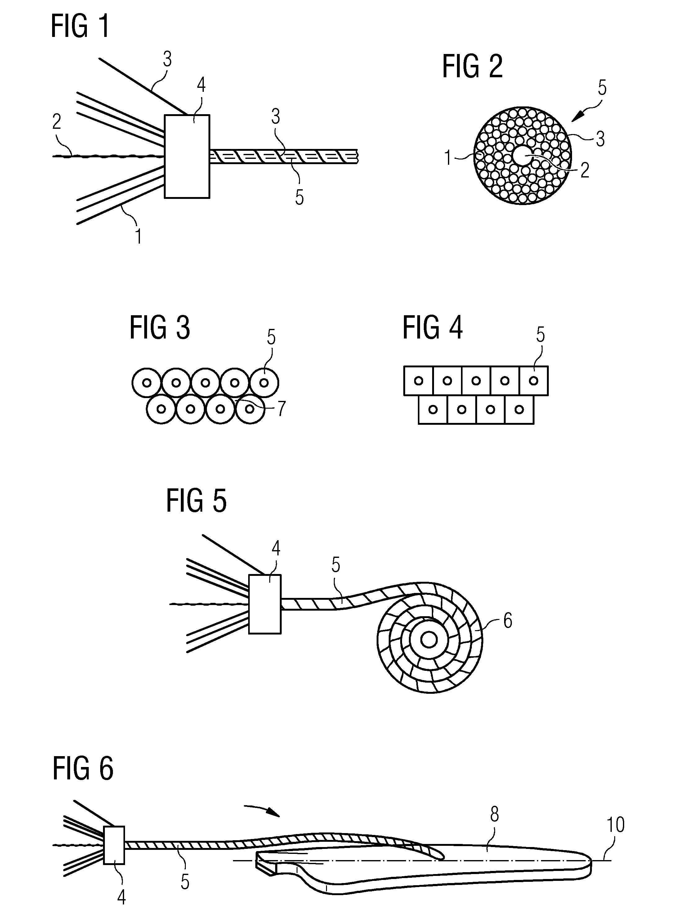 Bundle of roving yarns, method of manufacturing a bundle of roving yarns and method for manufacturing a work piece