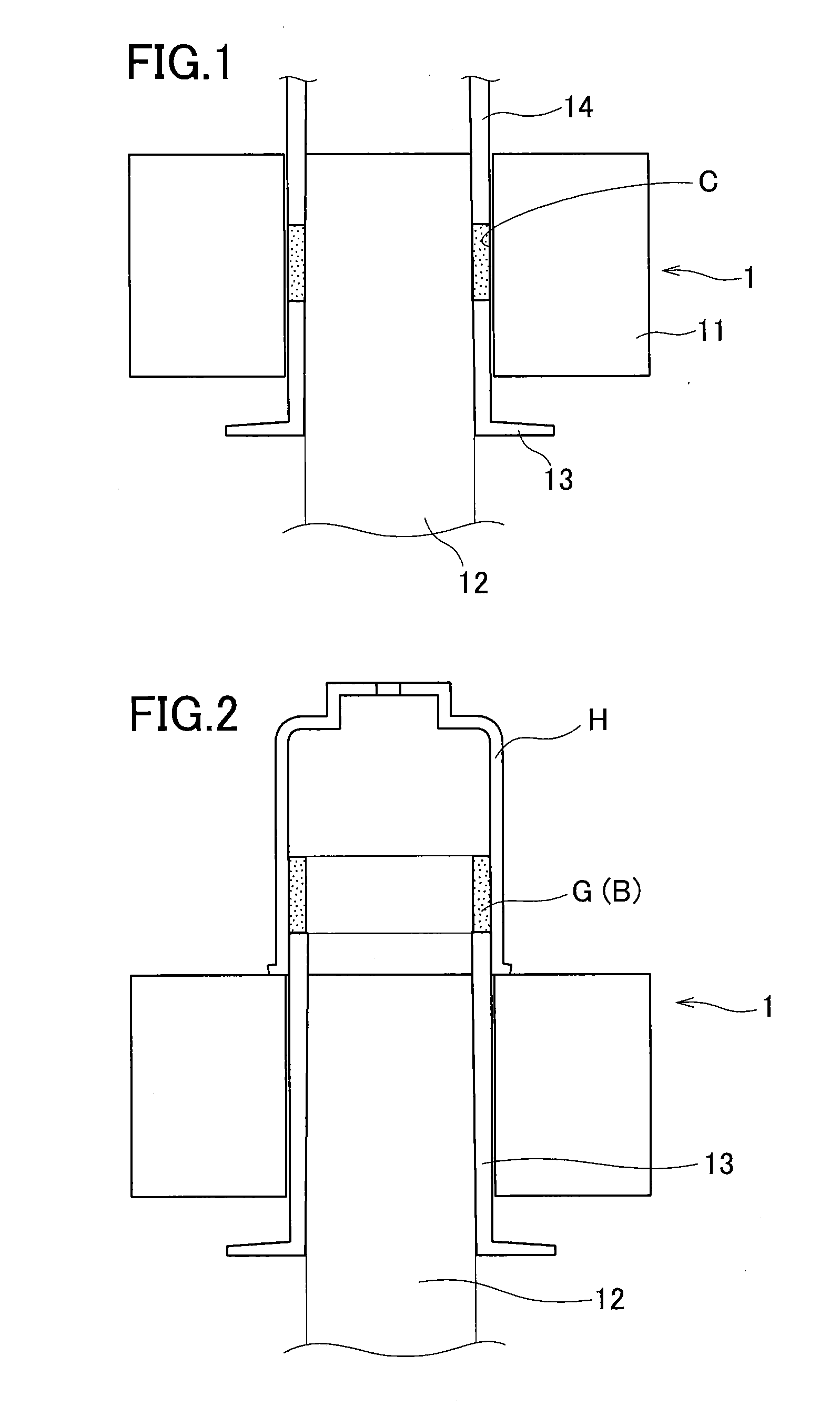 Case-integrated bonded magnet and production method for same