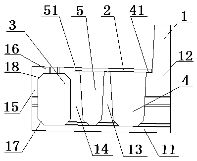Assembled cement prefabricated double-layer cable trench and its manufacturing method