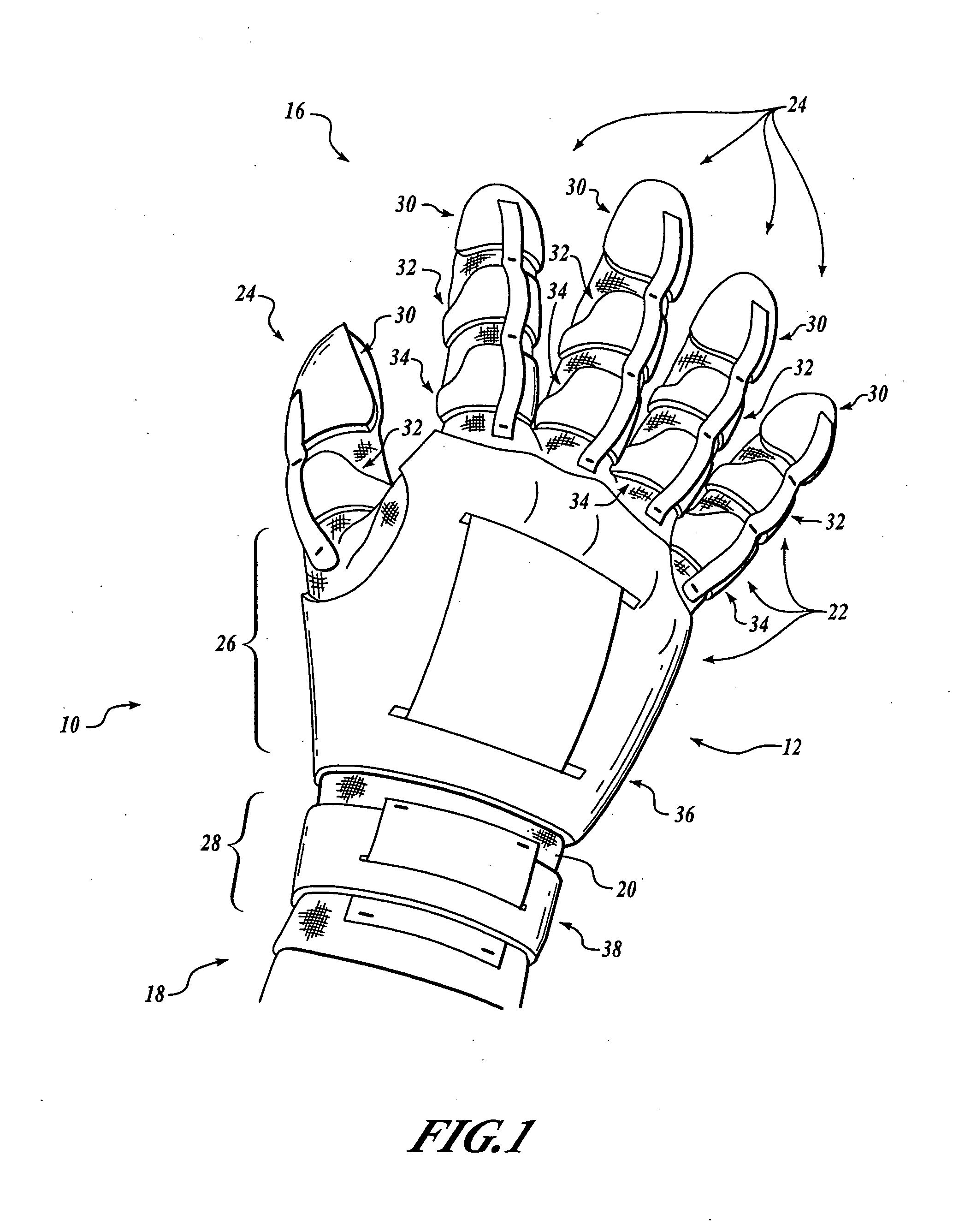 Reinforced protective glove