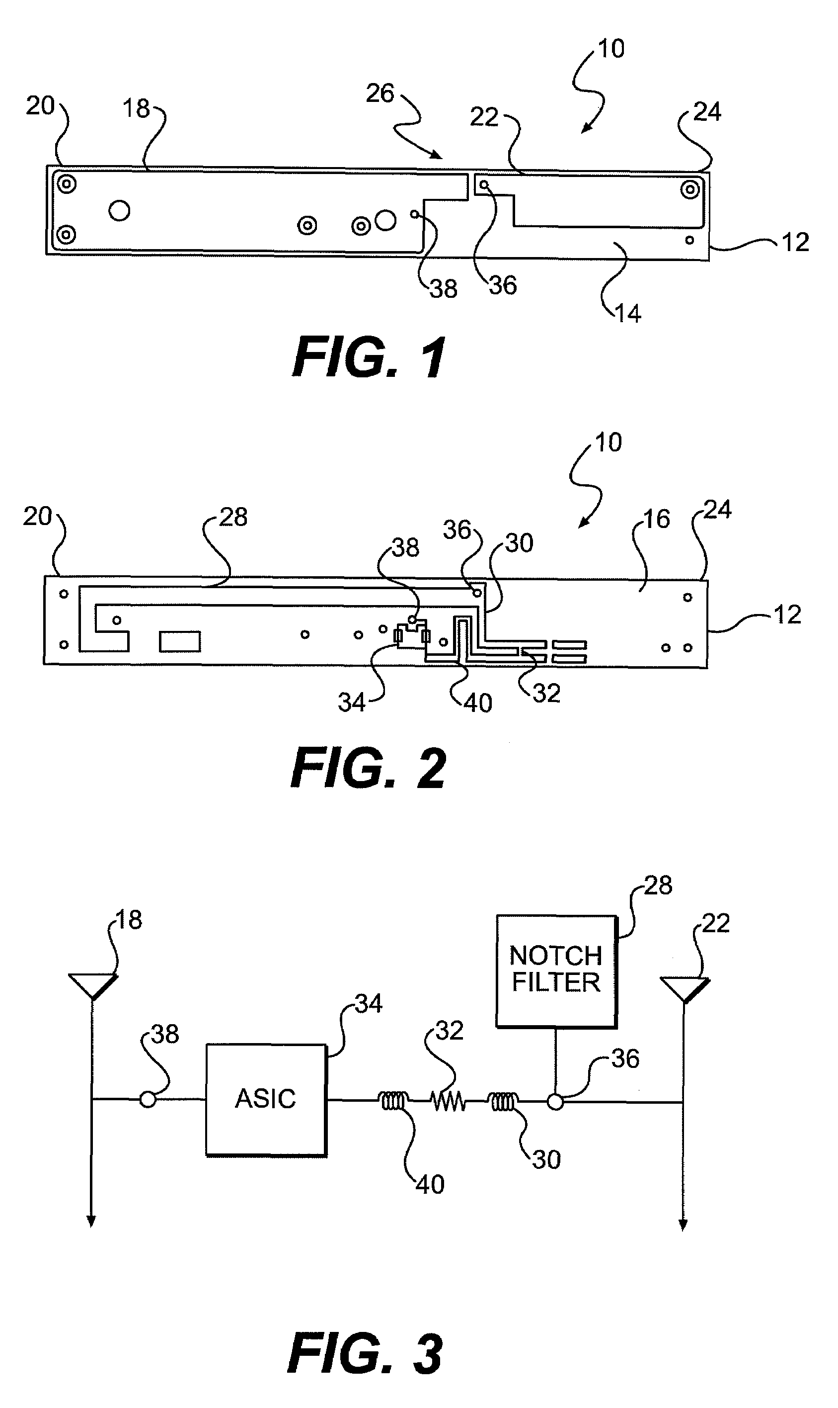 Transmission line notch filter