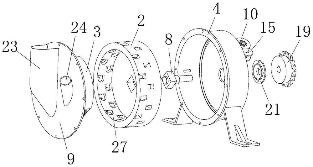 An inner positive pressure combined seed metering device