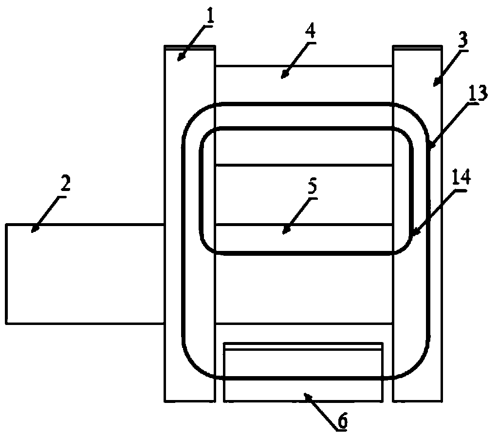 Iron gallium alloy series drive inverse magnetostrictive driving device and using method
