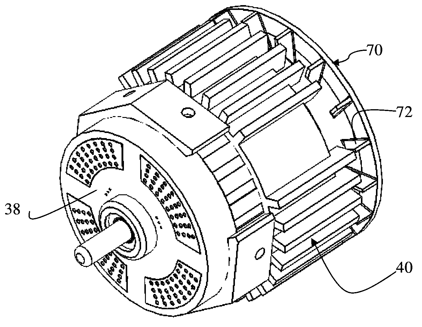 Motor assembly and household appliance comprising motor assembly