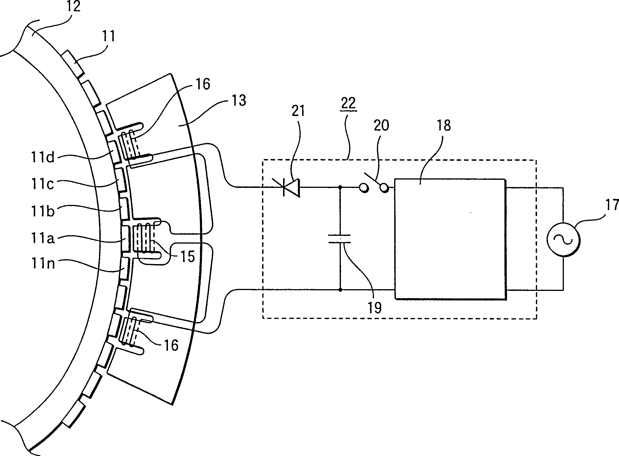 Polarizing device for permanent magnet rotor