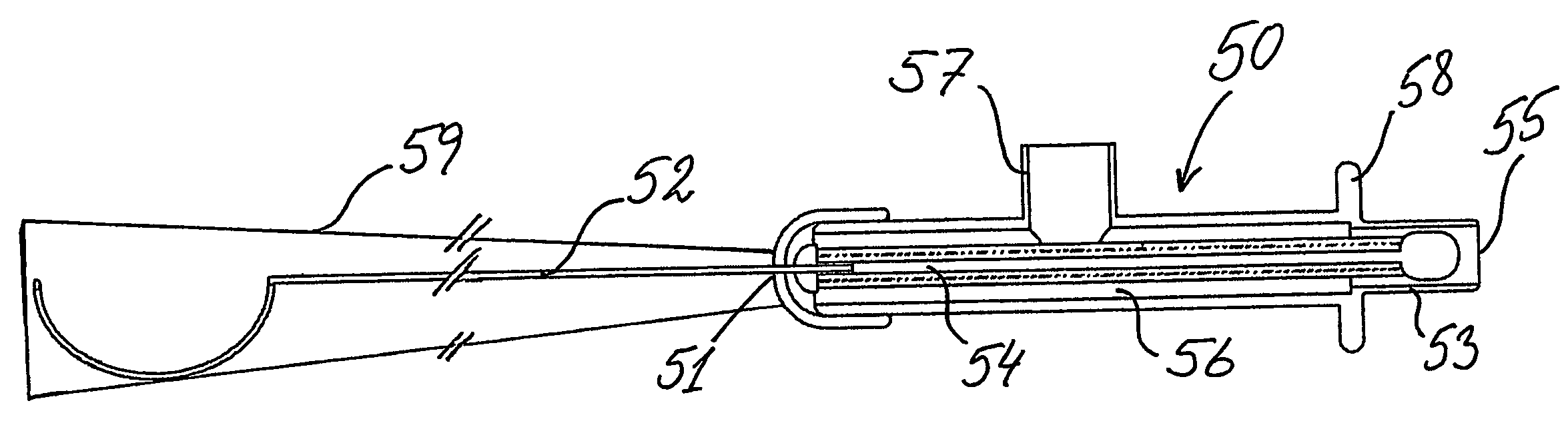 Device for opening a human bladder