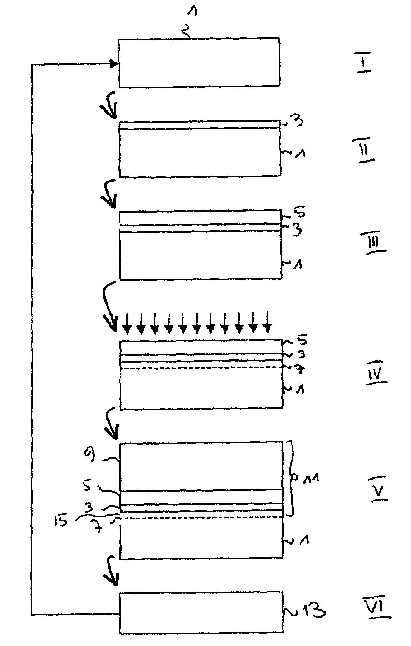 Methods for manufacturing compound-material wafers and for recycling used donor substrates