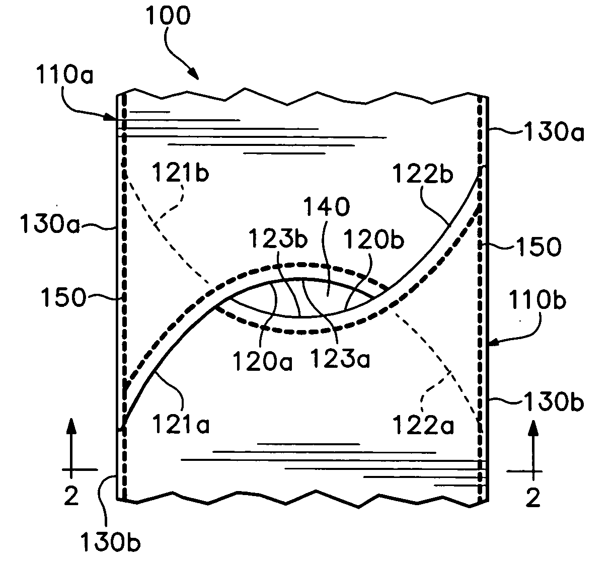 Overlapping element