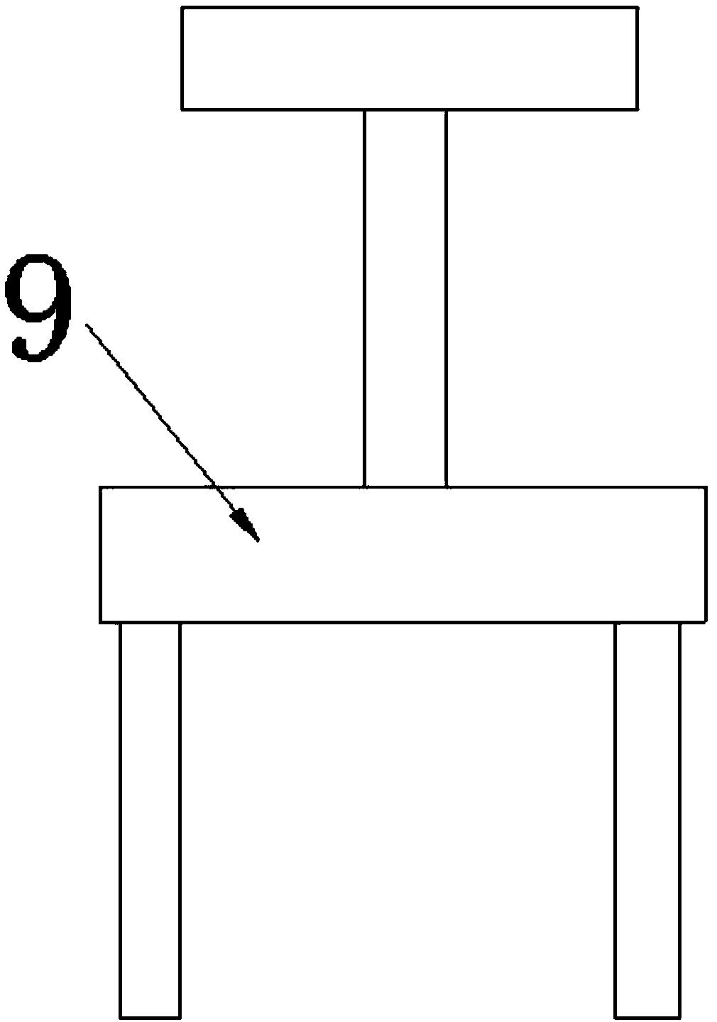 Column laying device for spiral column