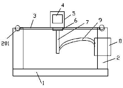 Servo type automatic glue coating machine