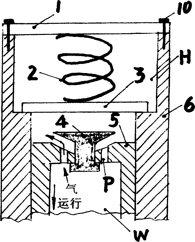Design plan of (no-gap) type crankshaft driving piston reciprocating compressor