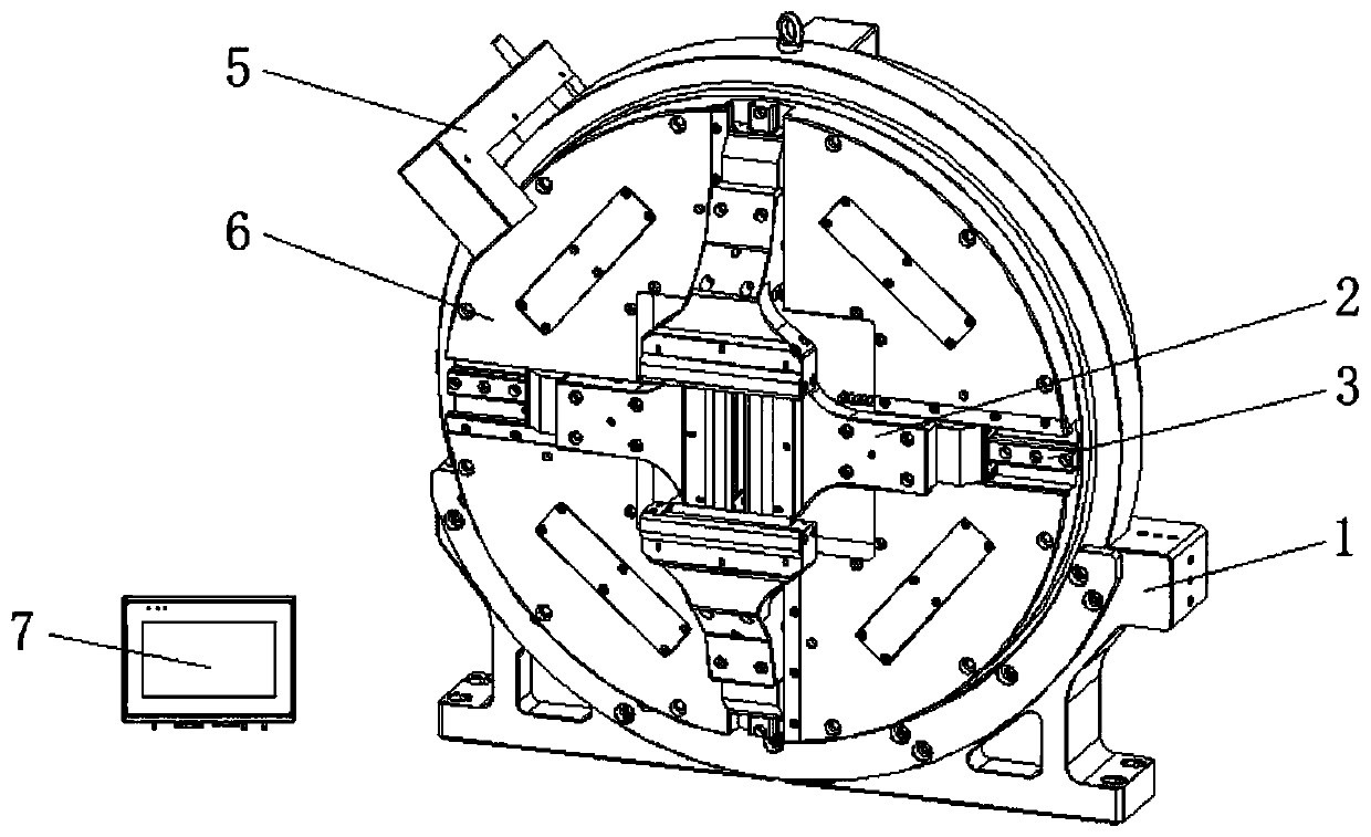 Novel electric four-jaw chuck