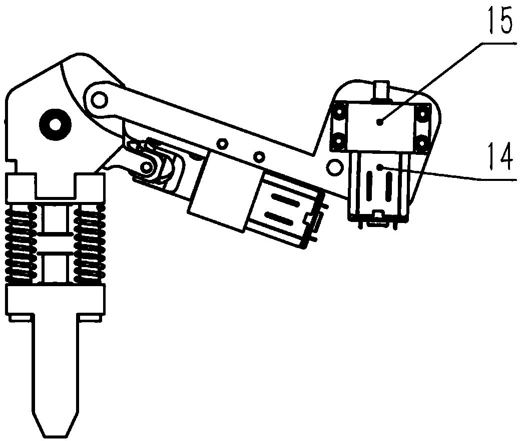 A semi-automatic control of the support stiffness of a machine leg