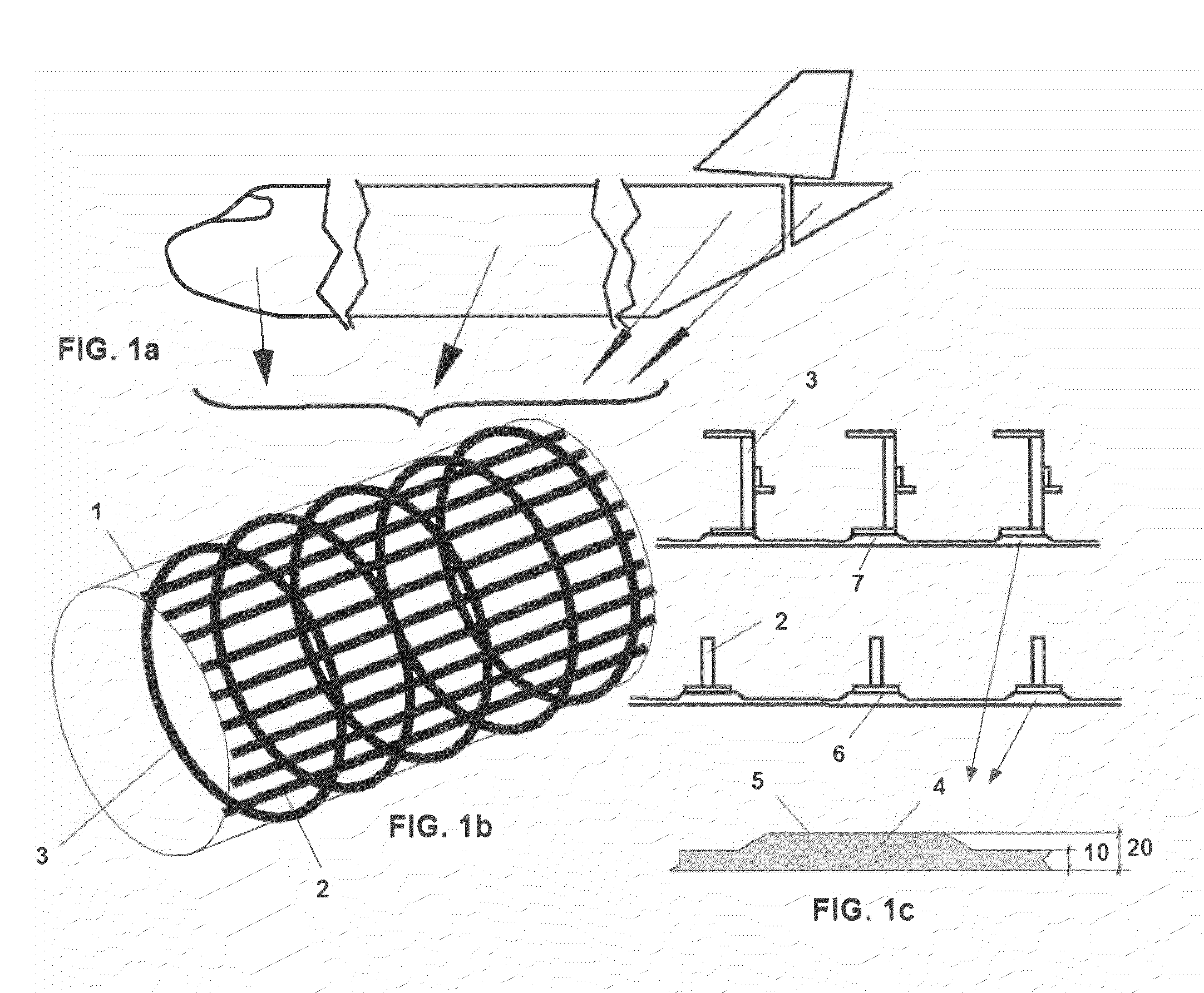 Internal structure for aircraft in composite material