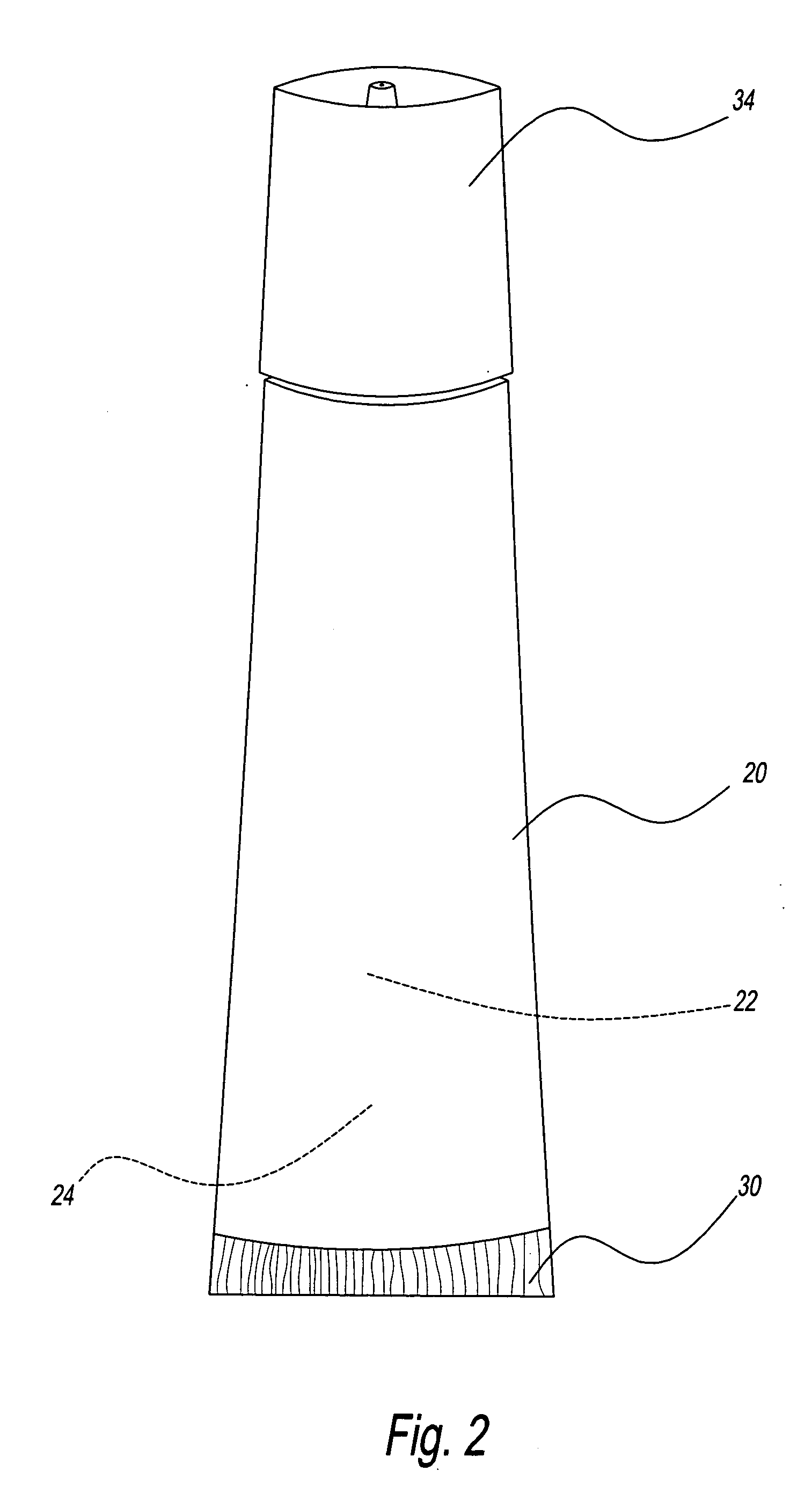 Plastic dispensing container having reduced moisture penetration and method for same