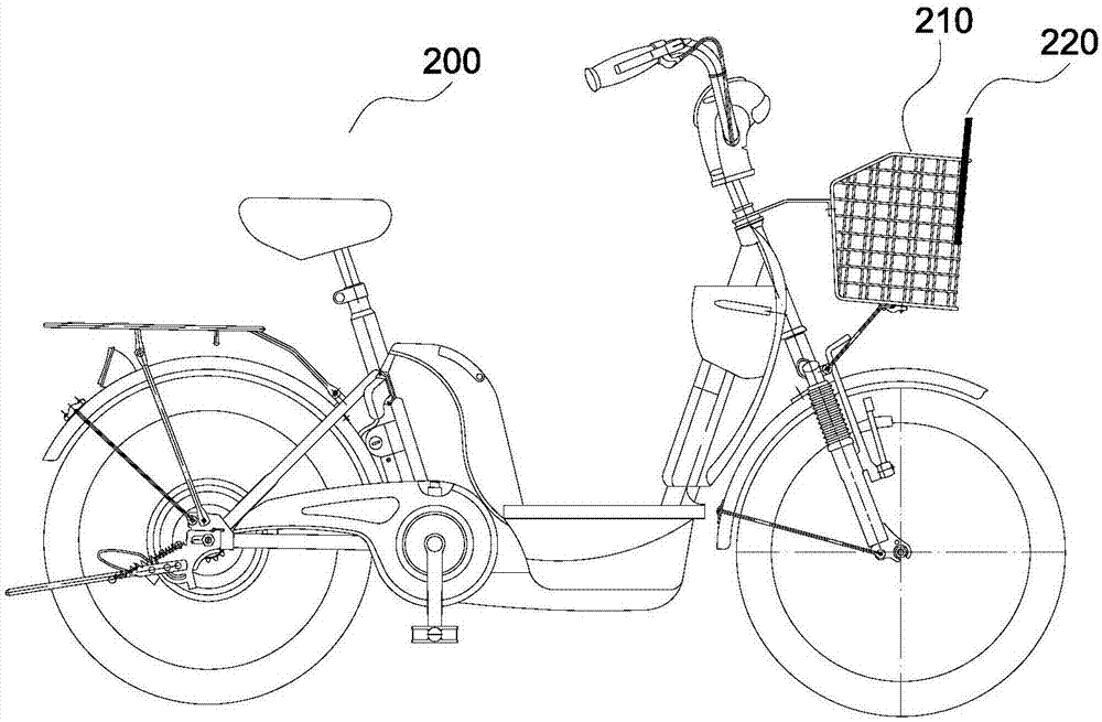 Shared bicycle with information output structure and realization system thereof