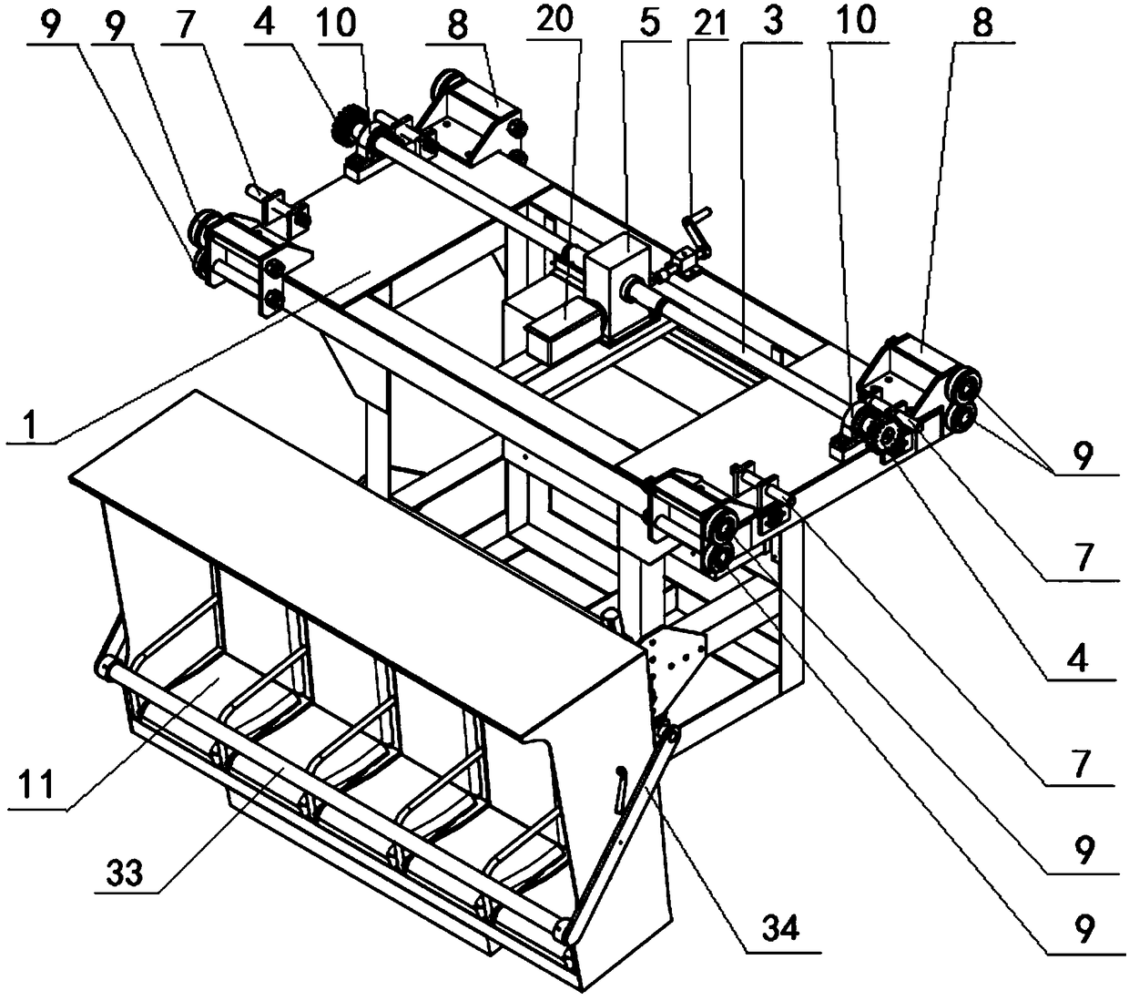 A viewing system for a flying theater