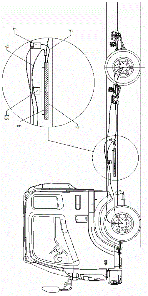 Braking and cooling device of car and car