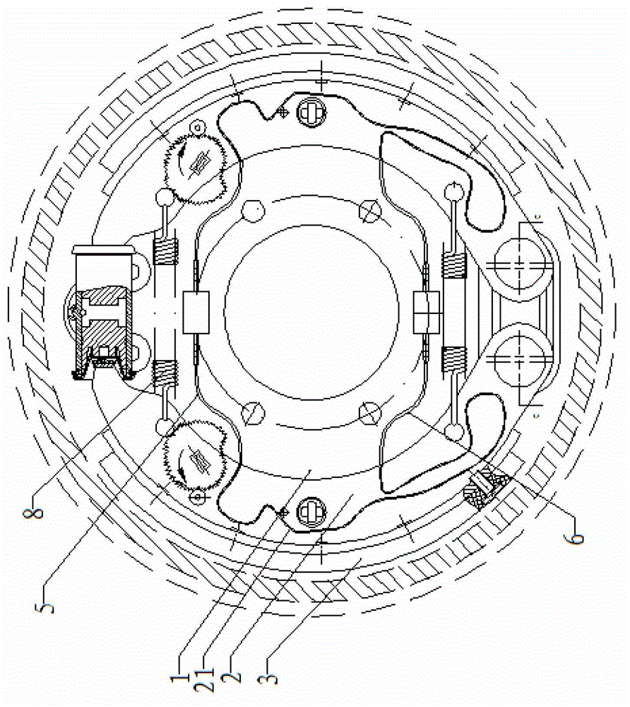 Braking and cooling device of car and car