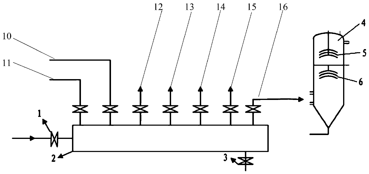 Steam noise-free diffusion system of RH refining furnace