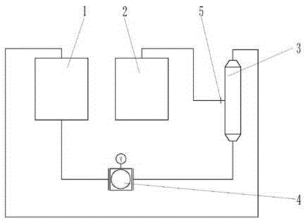 Single-cycle filtering system for washing and sweeping vehicle