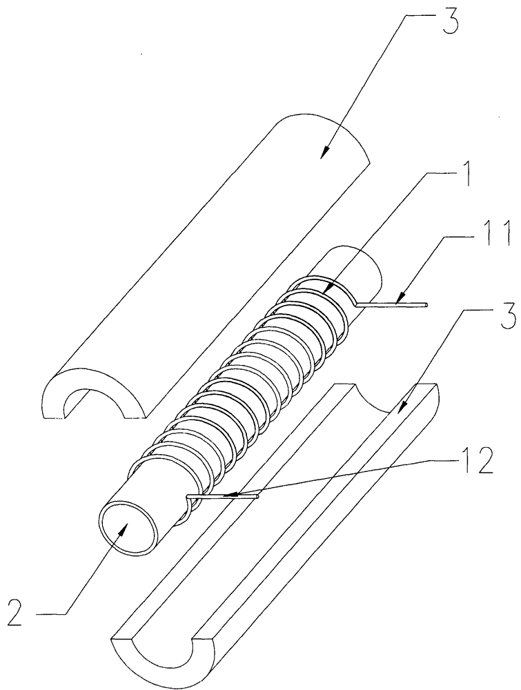 Active compensation heat preservation method and pipeline heat preserving structure