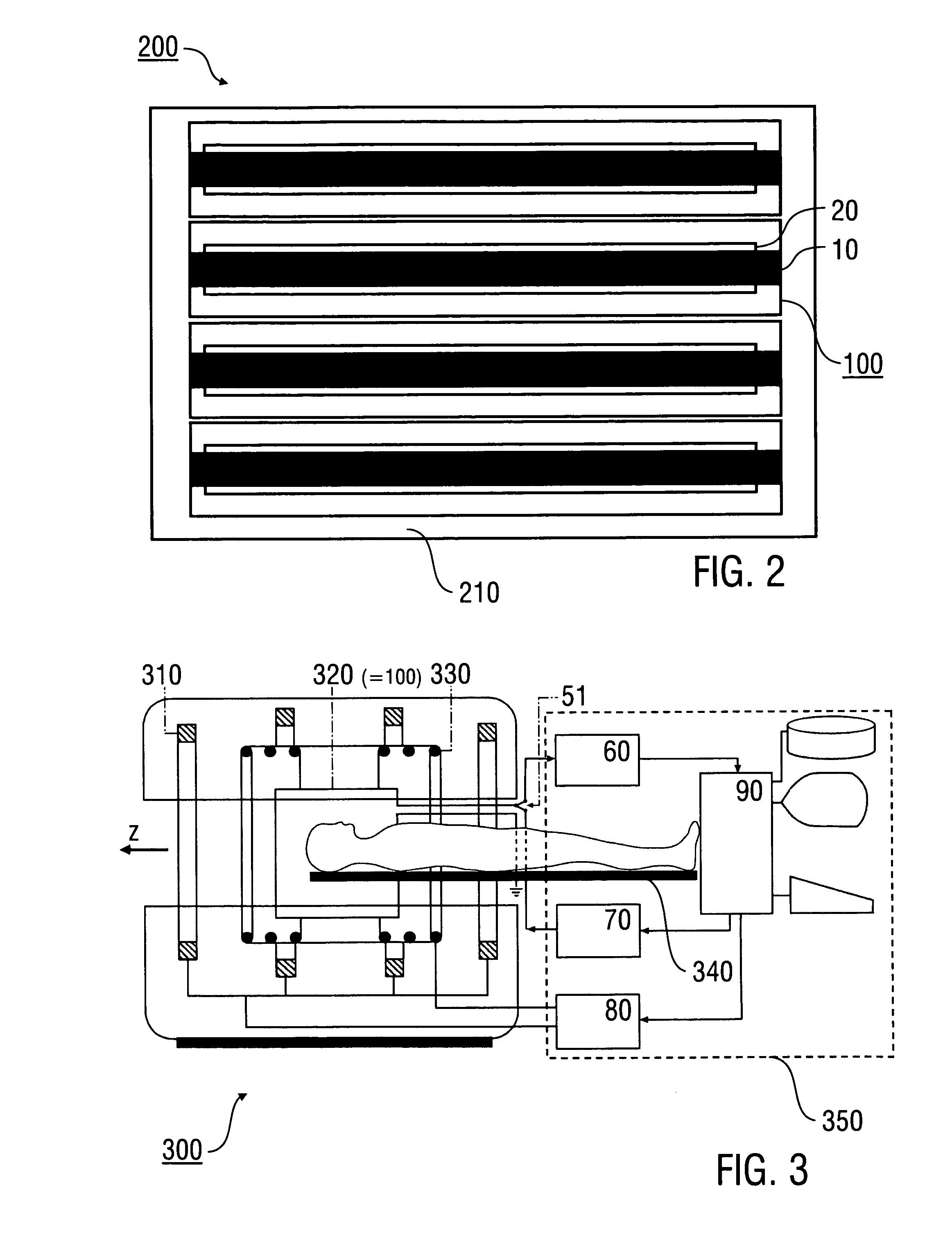 Stripline antenna and antenna array for a magnetic resonance device