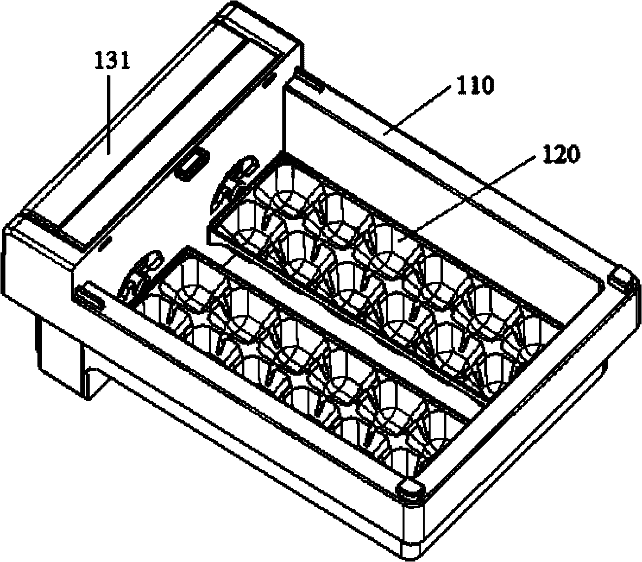 Manual operation ice machine and refrigerator with same