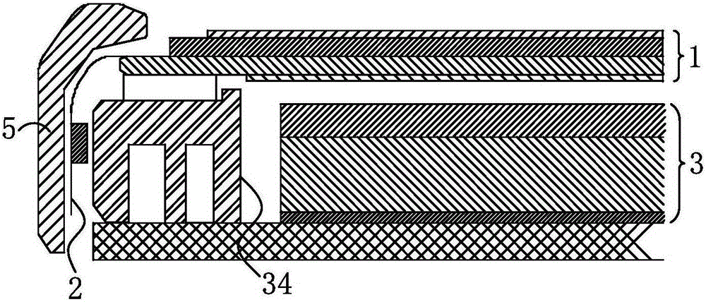 Liquid crystal screen and gate COF structure assembly and liquid crystal display device