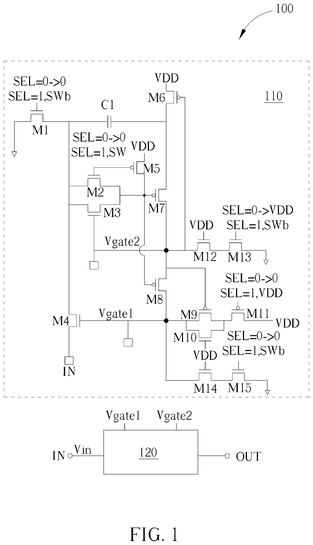 Switch device with input limiting function