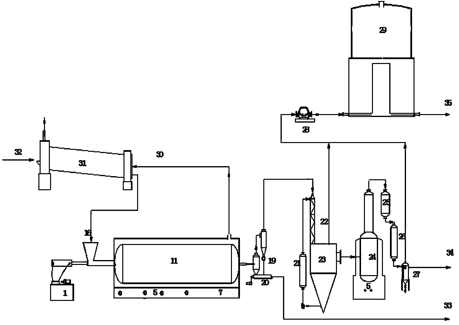 Process for producing fuel oil by thermal cracking of biomass
