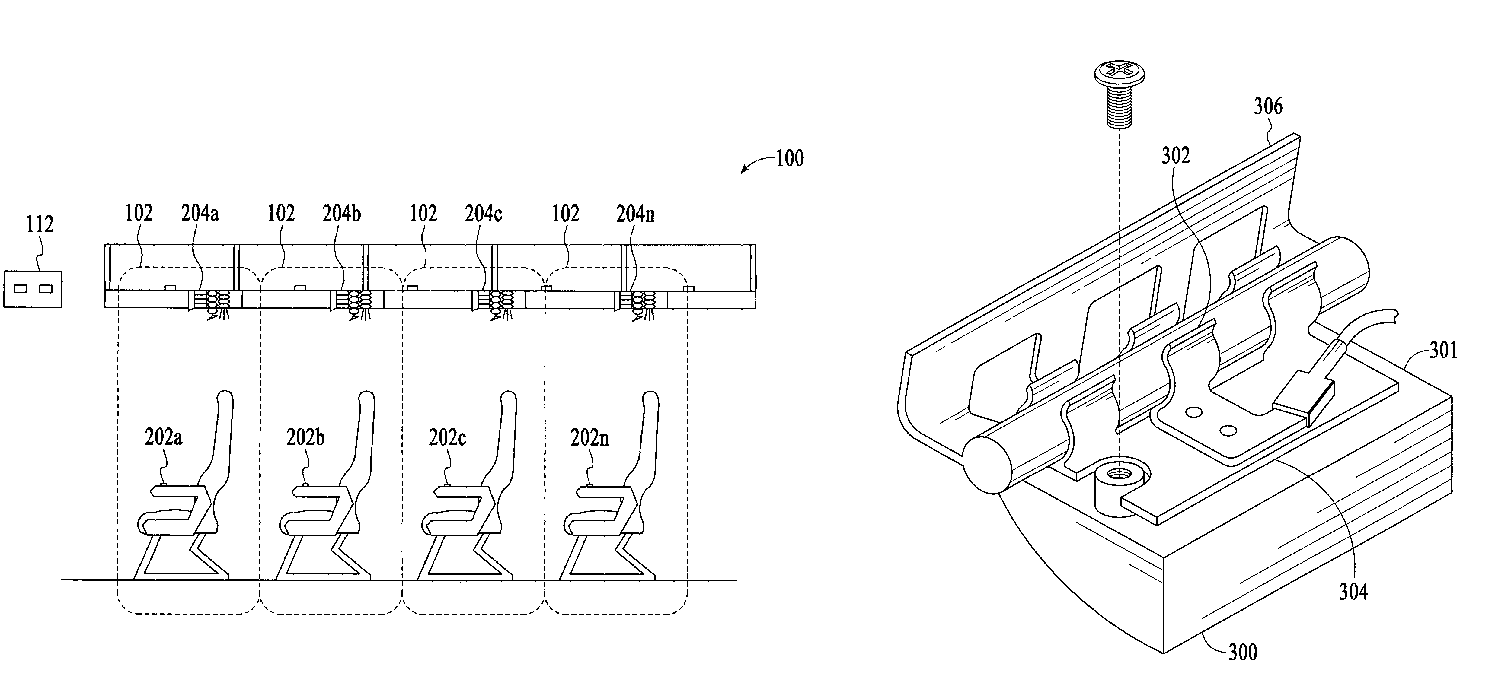 Simplified power system for a cabin services system for an aircraft