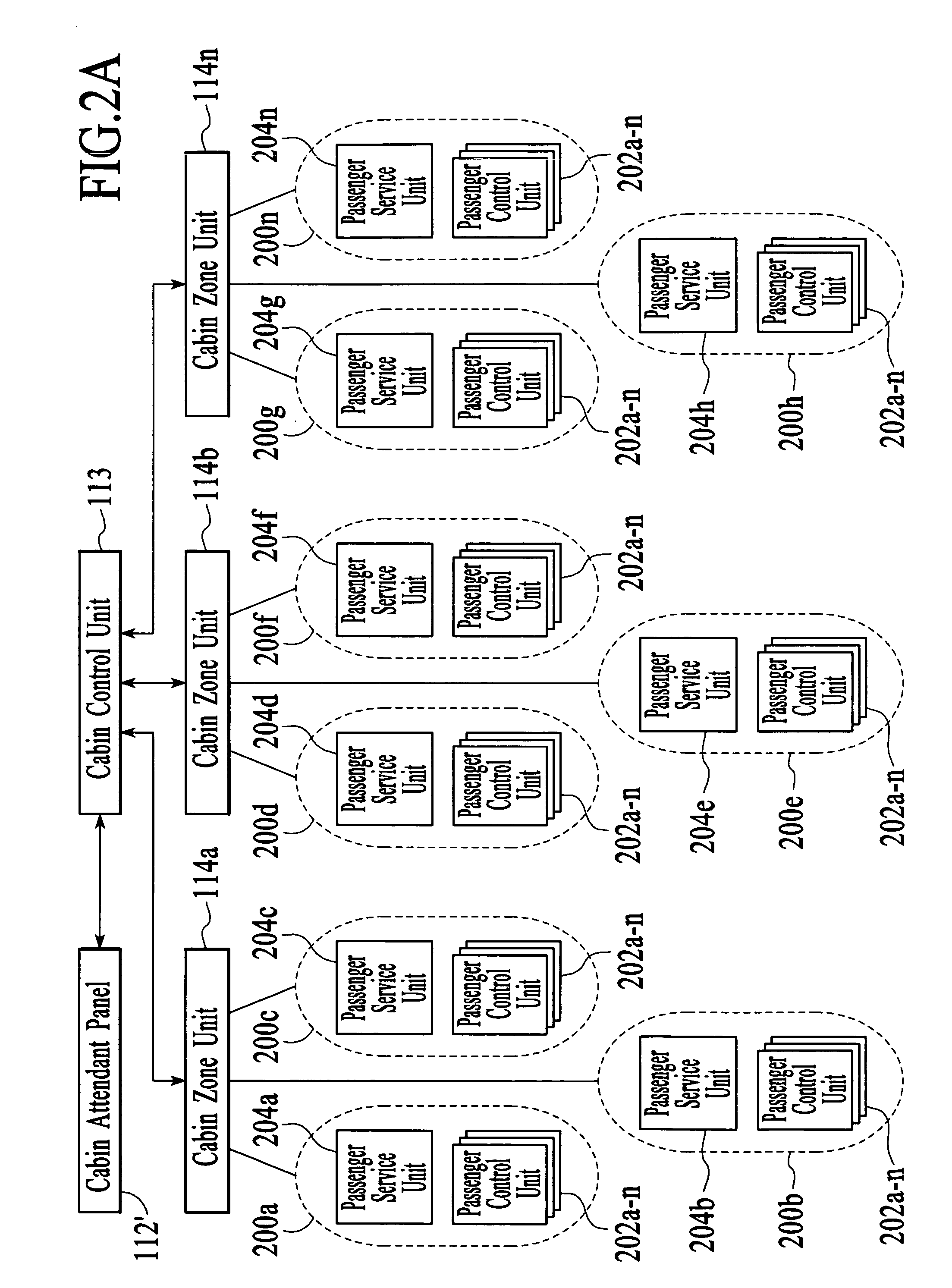 Simplified power system for a cabin services system for an aircraft