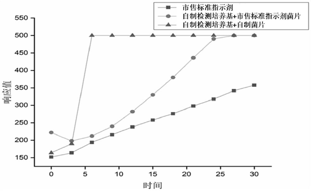 Biological indicator for monitoring sterilization effect and preparation method thereof