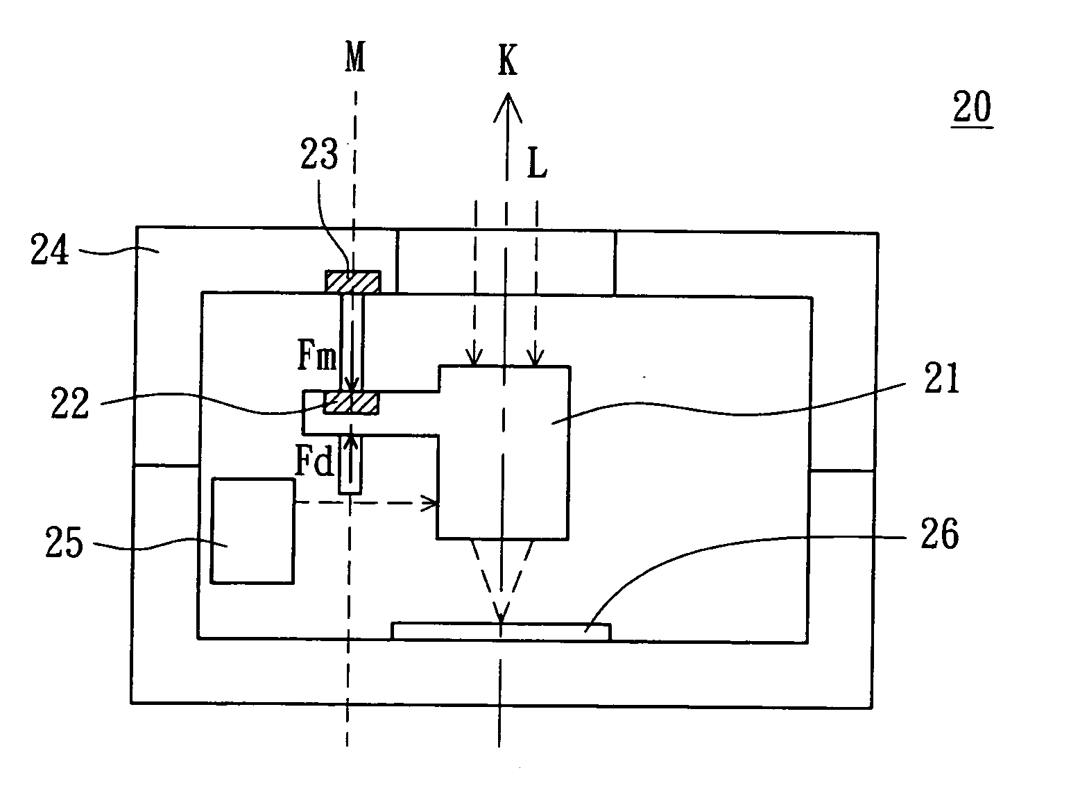 Camera module and lens moving control device thereof