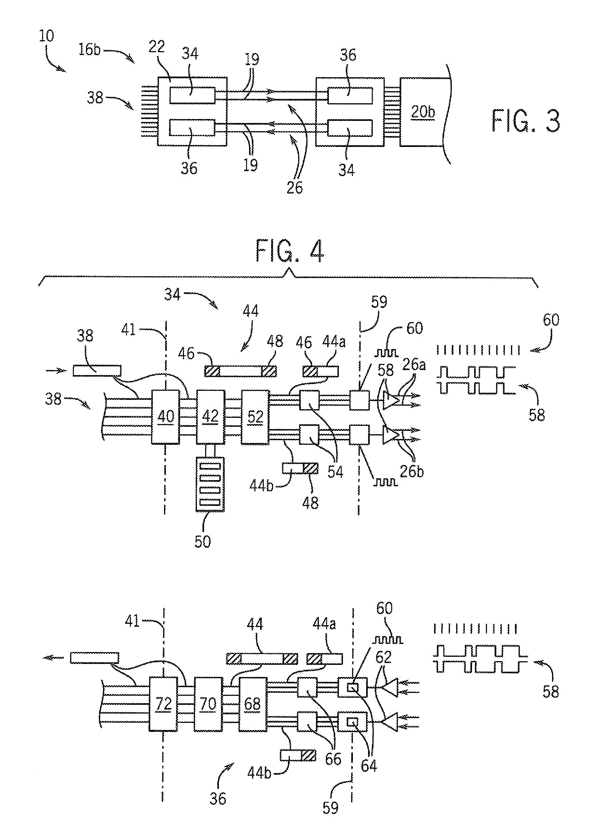 Computer architecture having selectable, parallel and serial communication channels between processors and memory