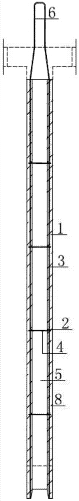 Vertical reinforcement connection method of prefabricated hollow concrete composite shear wall