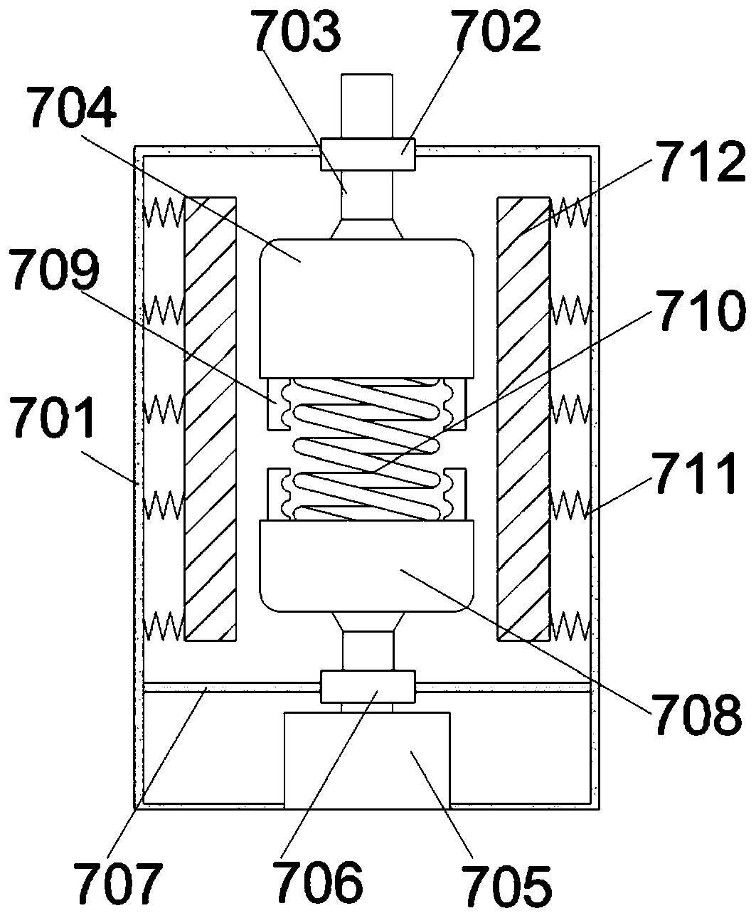 Vertical machining center with good stability