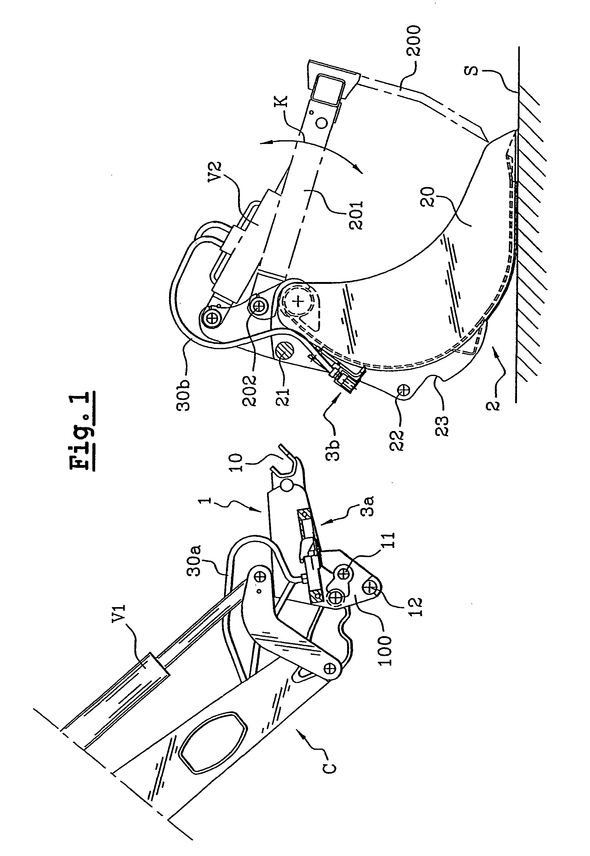 Method and a system for establishing mechanical and multiple-fluid couplings between a tool and a tool-carrier frame