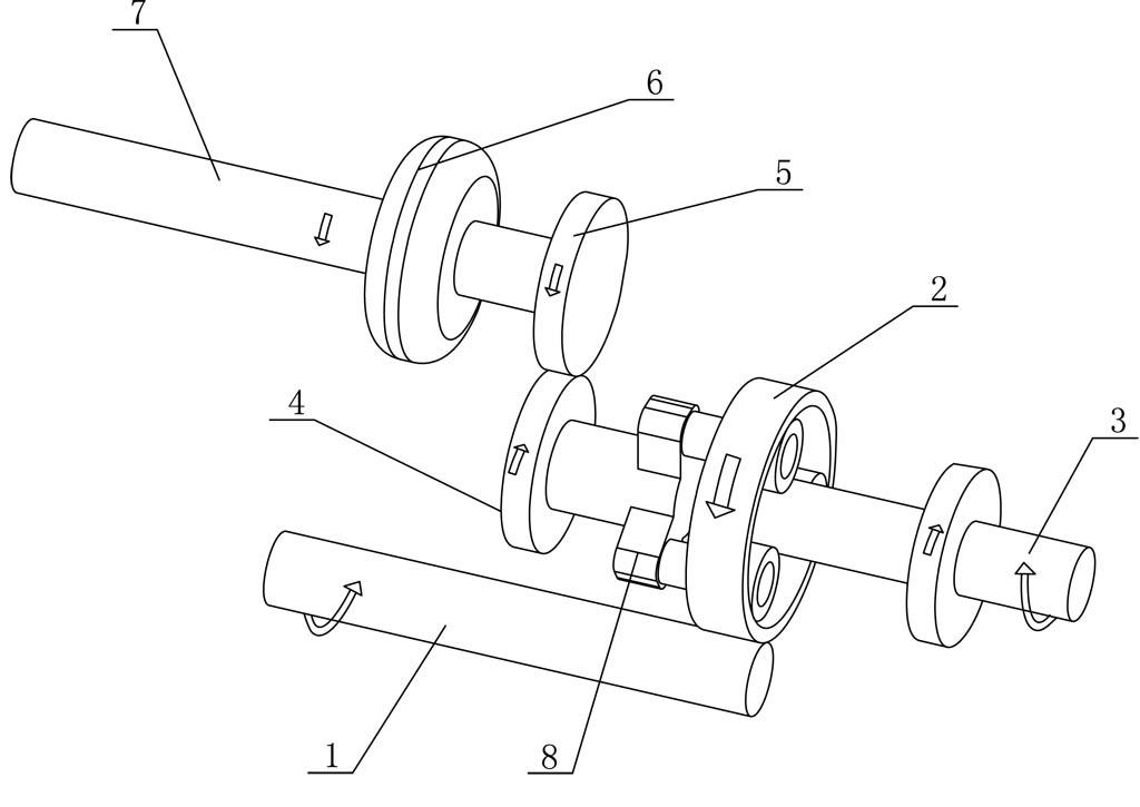 Stepless speed change structure for planetary gears