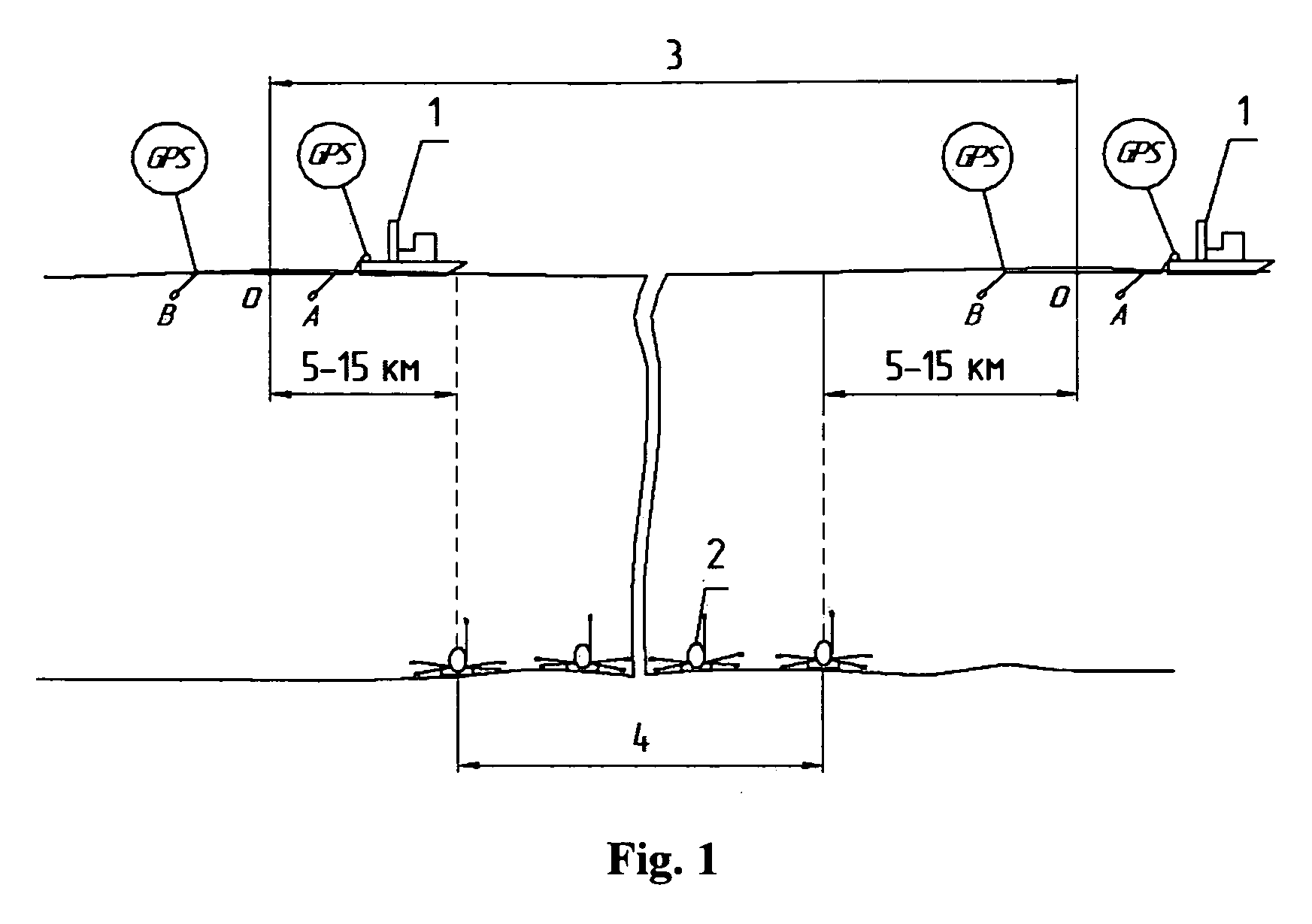 Method for marine electrical survey of oil-and-gas deposits