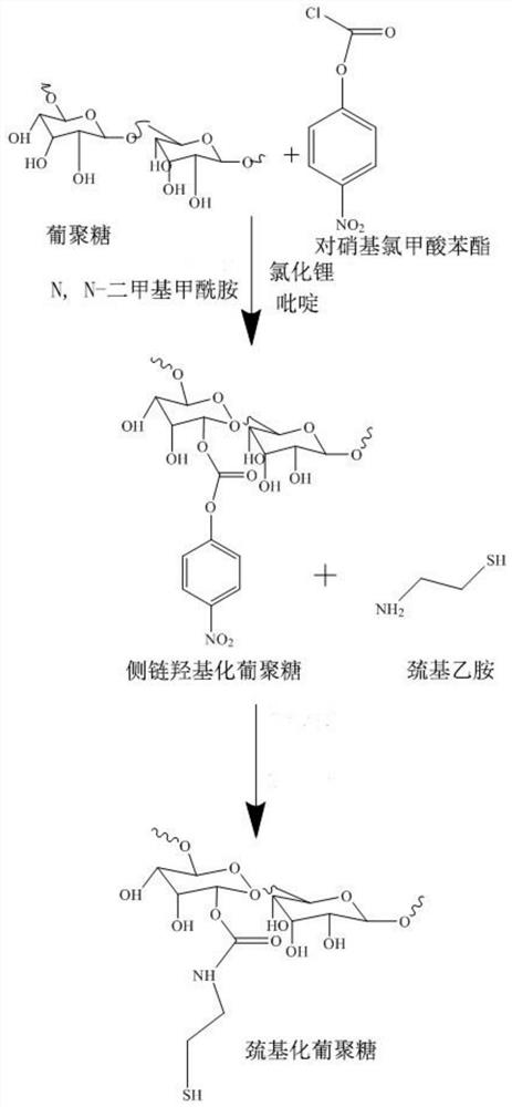 Disulfiram-based glucan nanometer prodrug, and preparation method and application thereof